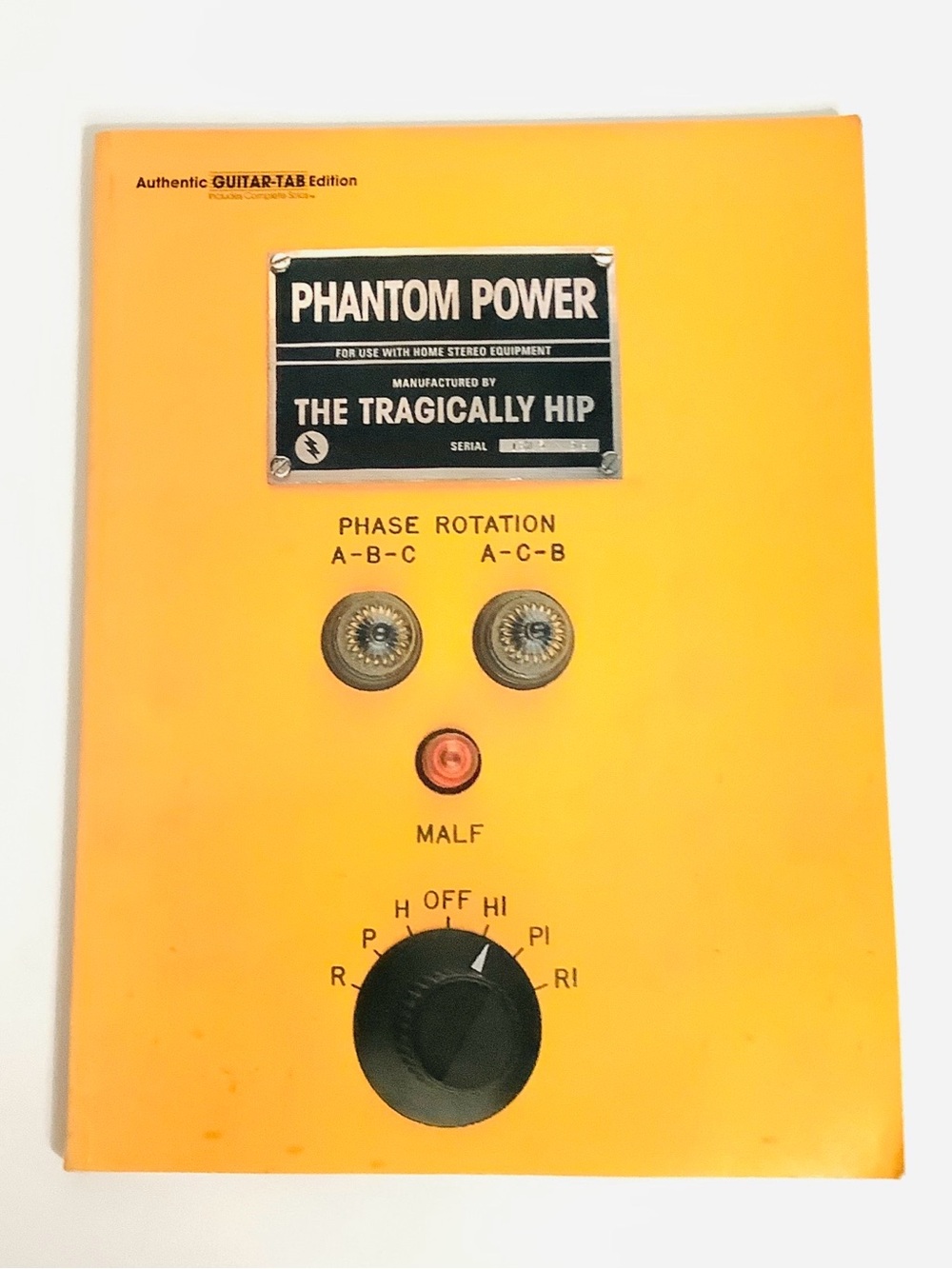 Vintage Tragically Hip Phantom Power Authentic Guitar Tab Edition 1999